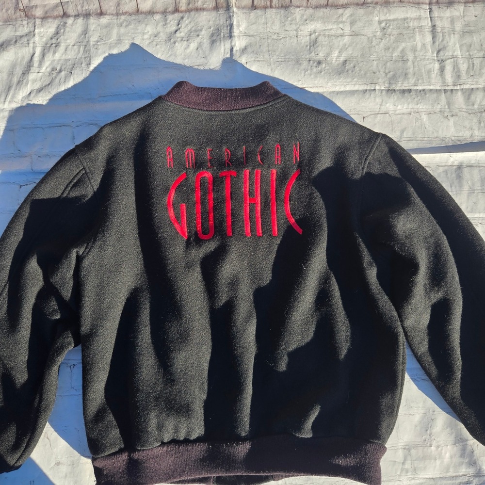 American Vintage 90's American Gothic TV show crew Wool Bomber Jacket large
